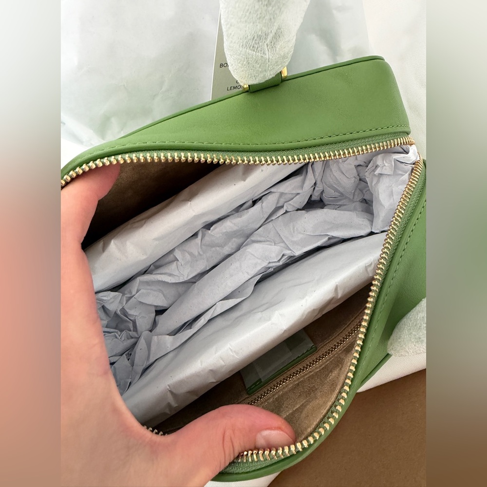 Green Leather Shoulder Bag - TRENDY COLOR - Picture 10 of 11